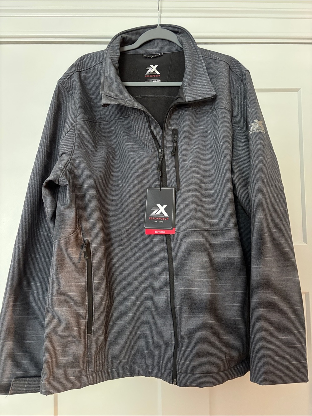 ZeroXposur Men's Charcoal Softshell Performance Jacket